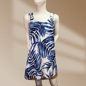 Pacific Beach Women's Tunic & Swimsuit Cover Up Blue & White Size Medium